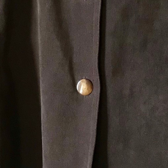 Vintage VENEZIA JEANS Faux Suede Lightweight Brown Jacket - Picture 7 of 8